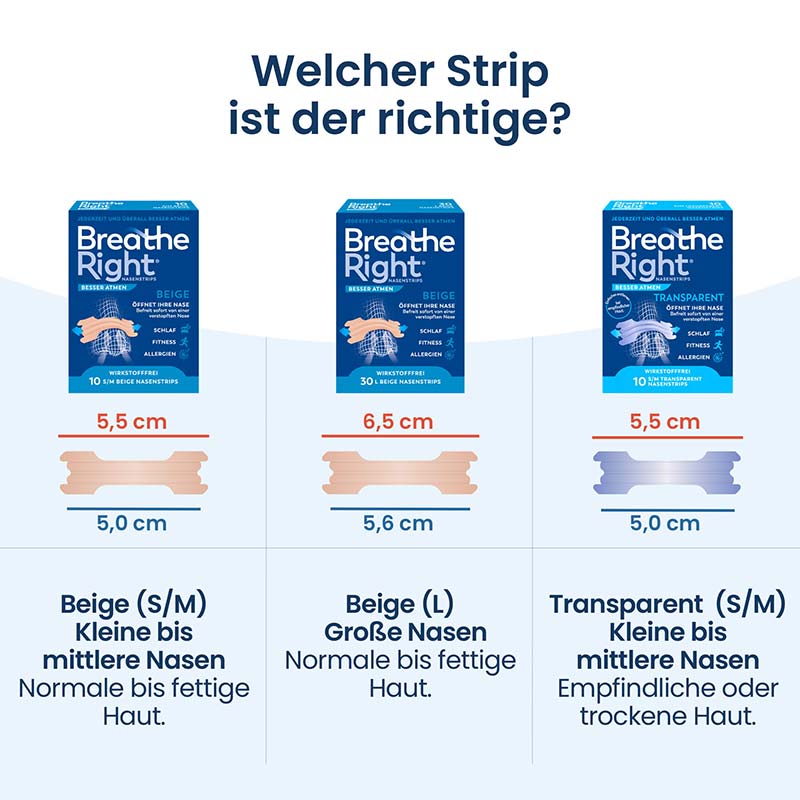 Breathe Right BESSER ATMEN NASENSTRIPS TRANSPARENT 30 St Pflaster