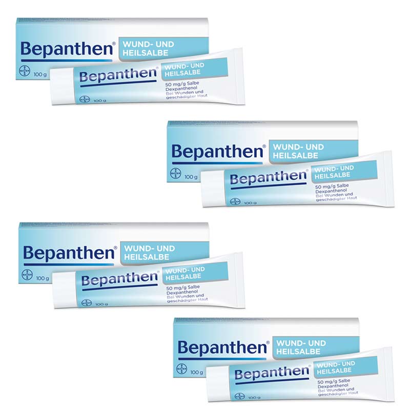 Bepanthen Wund-und Heilsalbe 4er Set 4X100 g Salbe