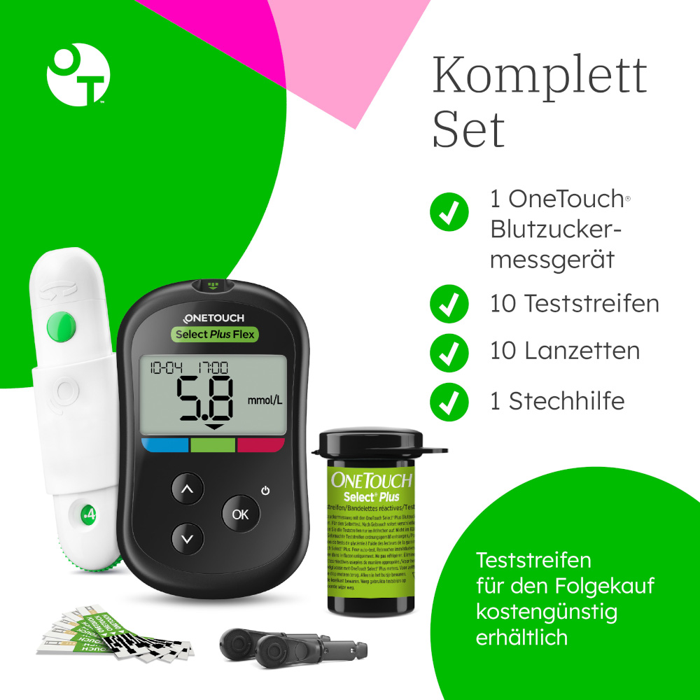OneTouch Select Plus Flex Blutzuckermessgerät mmol/L 1 St