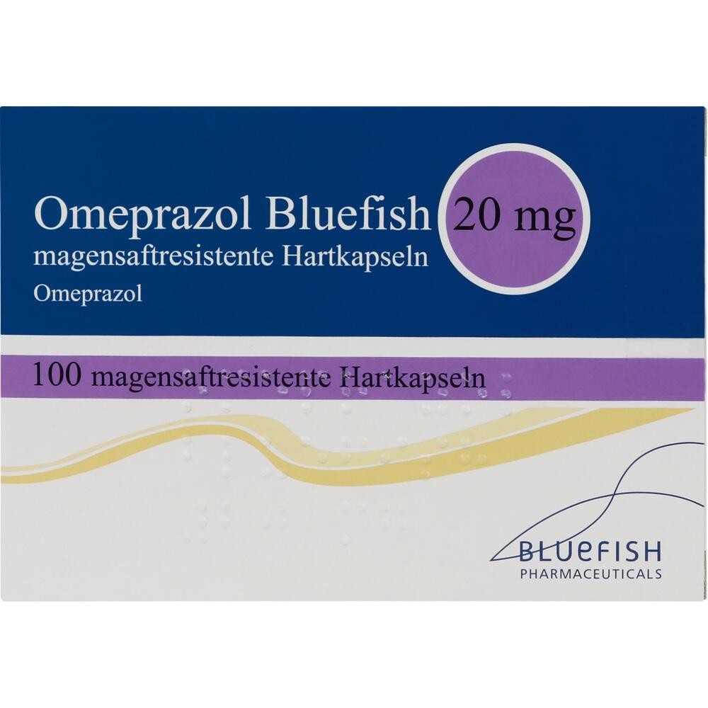 Omeprazol Bluefish 20mg 100 St Kapseln magensaftresistent