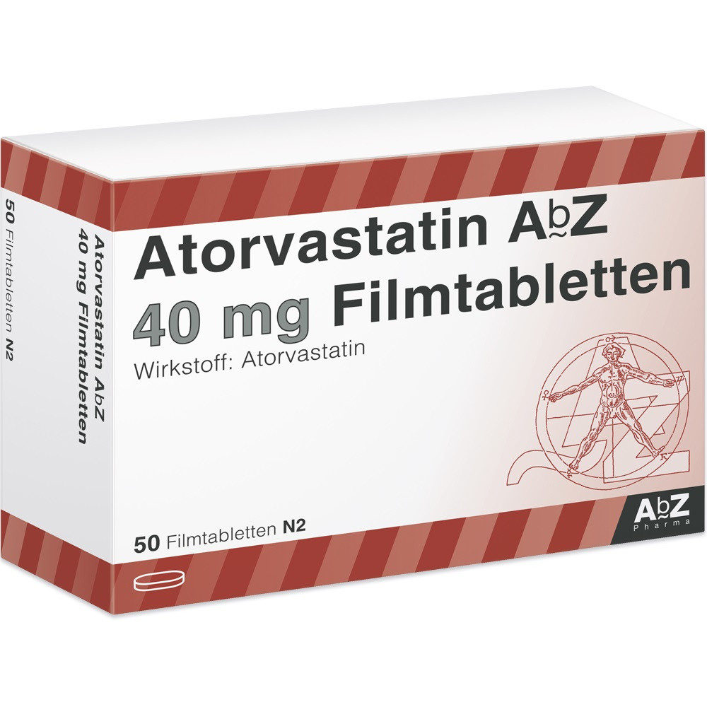 Atorvastatin AbZ 40mg 50 St Filmtabletten