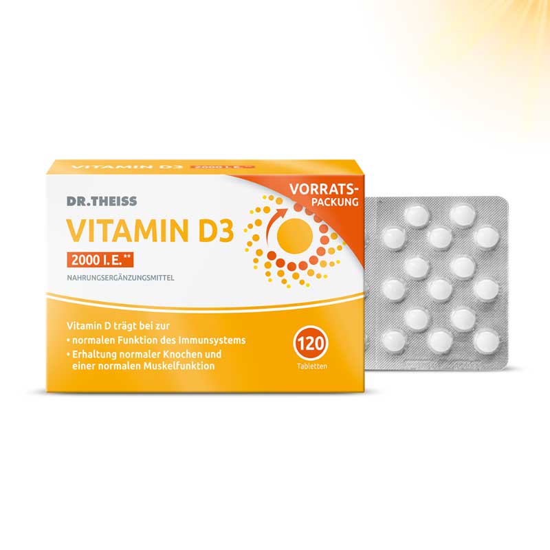 DR. THEISS VITAMIN D3 2000 I.E. 120 St Tabletten