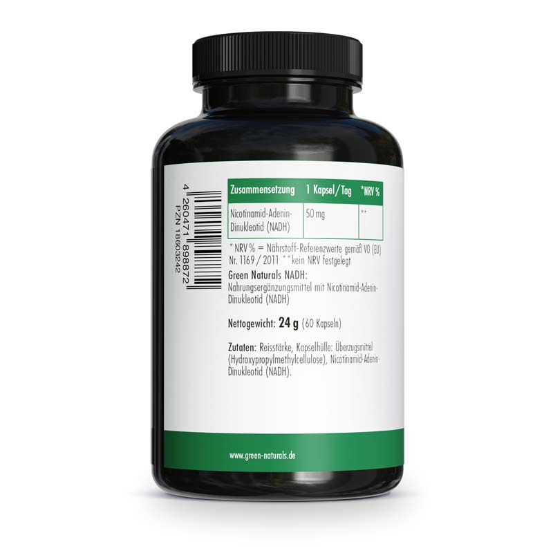 GREEN NATURALS NADH 60 St Kapseln