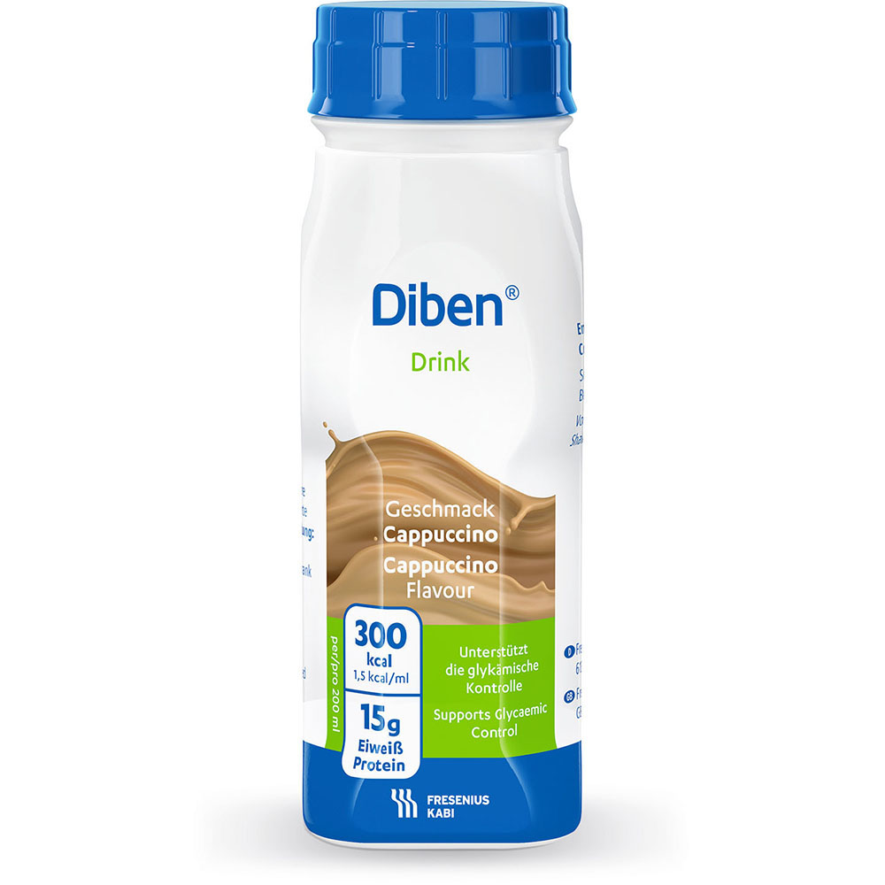 Diben DRINK Trinknahrung Cappuccino 4X200 ml Flüssigkeit