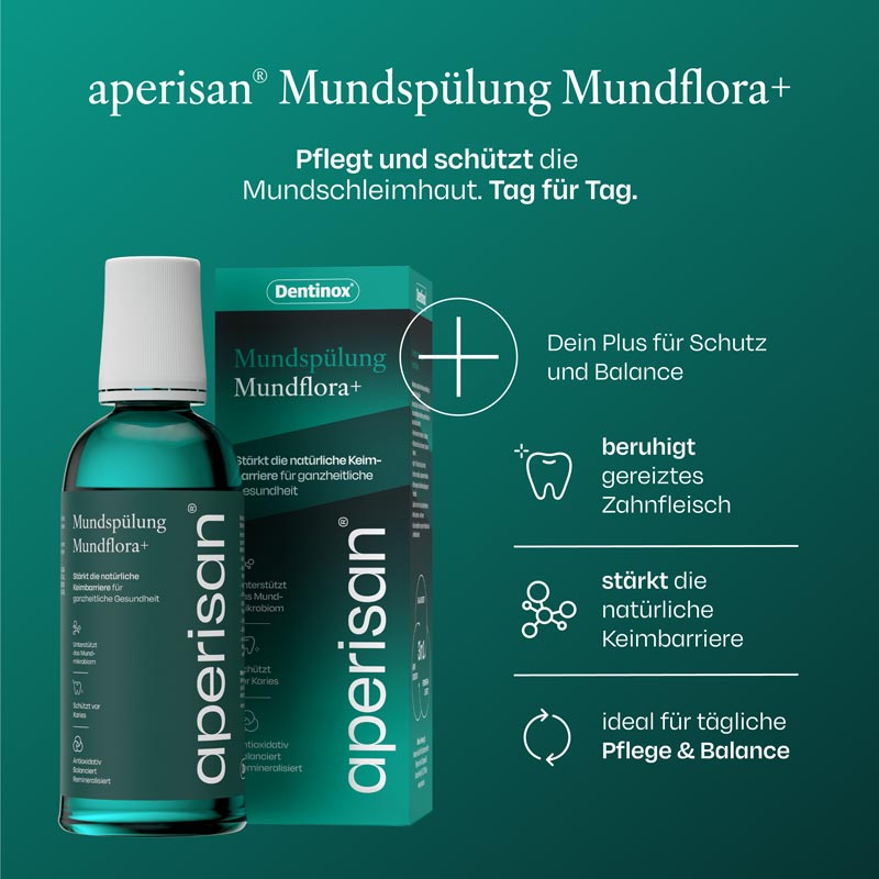 aperisan Mundflora Mundspülung zellactive Reinigung 400 ml Mundwasser