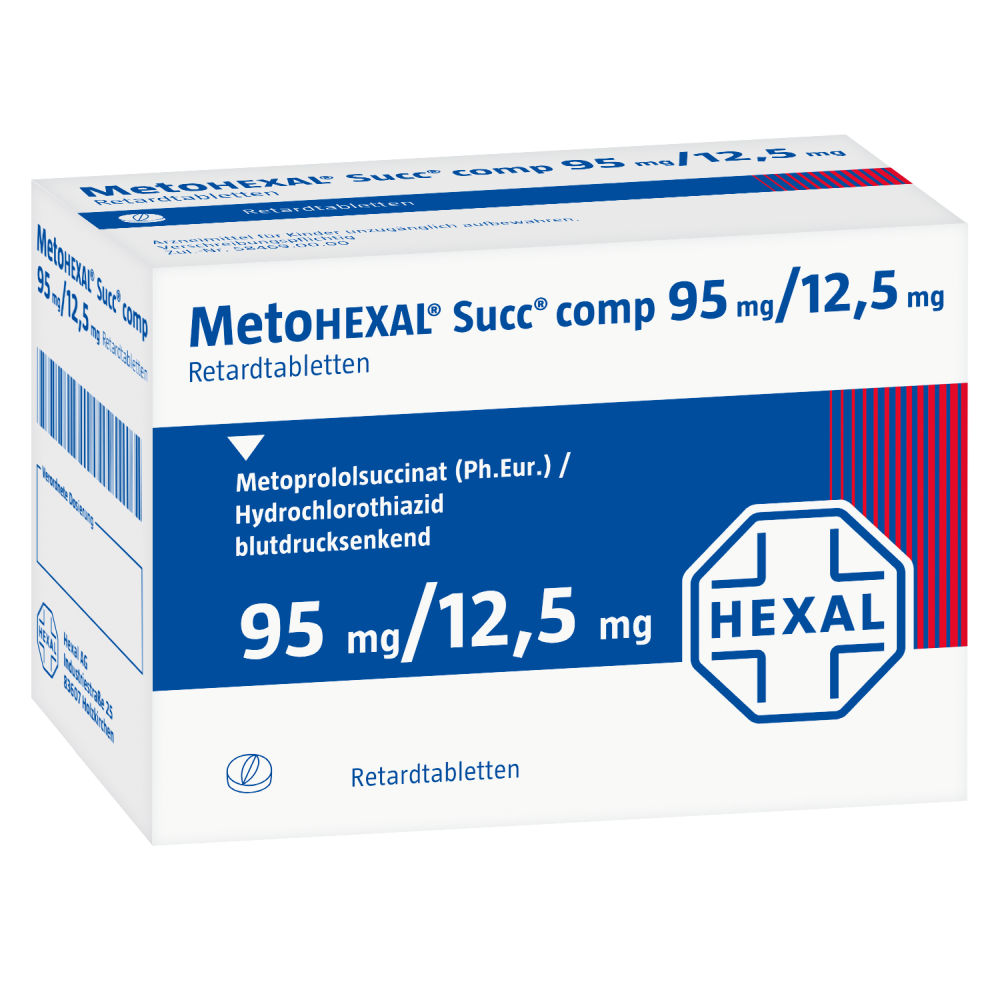 MetoHEXAL Succ comp 95mg/12,5mg 100 St Retard-Tabletten