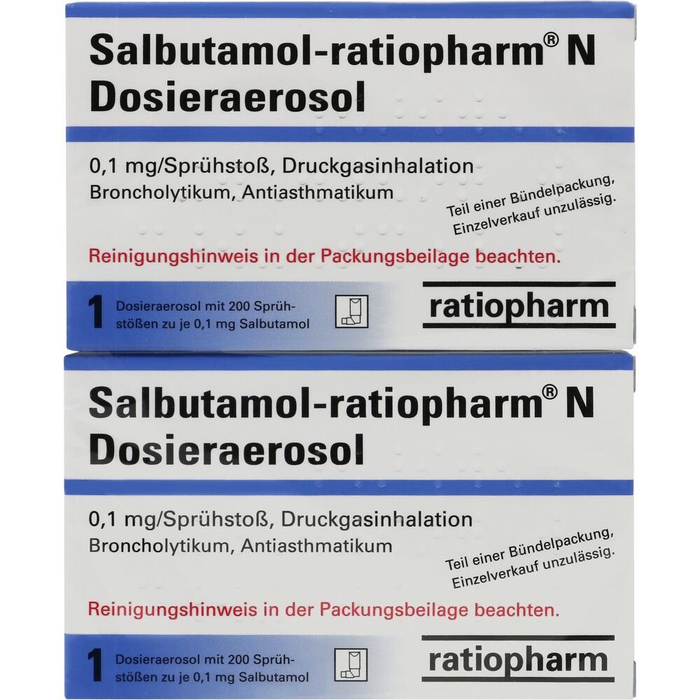 Salbutamol-ratiopharm N 2 St Dosieraerosol