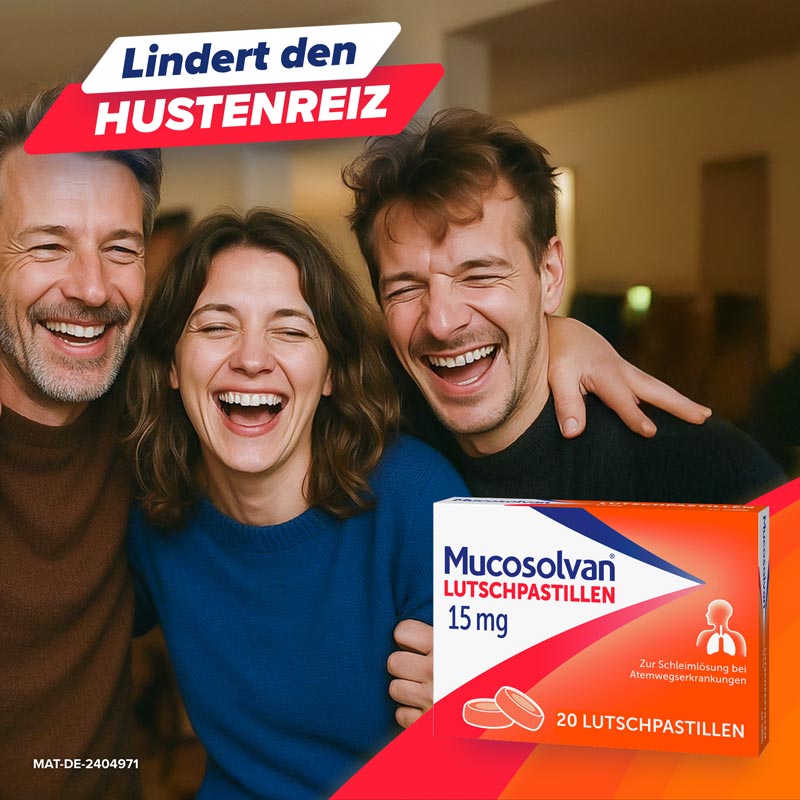 MUCOSOLVAN Lutschpastillen - Schleiml&ouml;ser bei Husten 20 St Lutschpastillen