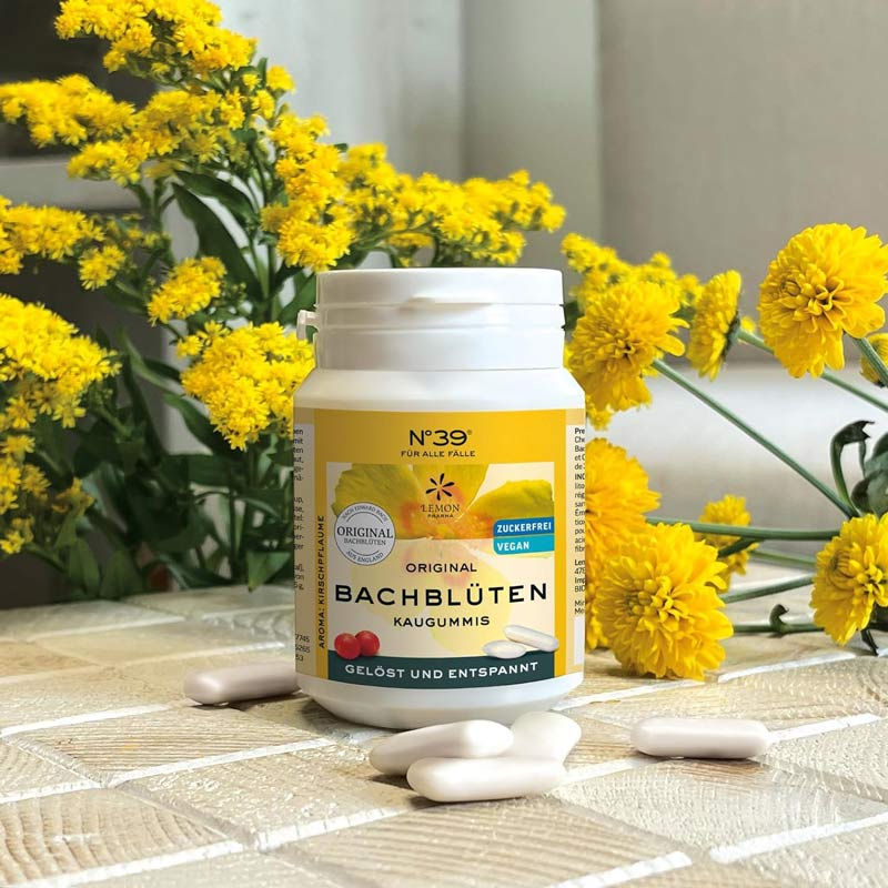 ORIGINAL BACHBLÜTEN KAUGUMMI No 39 FÜR ALLE FÄLLE 40 St Kaugummi