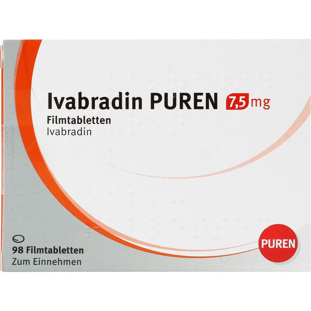 IVABRADIN PUREN 7,5 mg Filmtabletten 98 St Filmtabletten