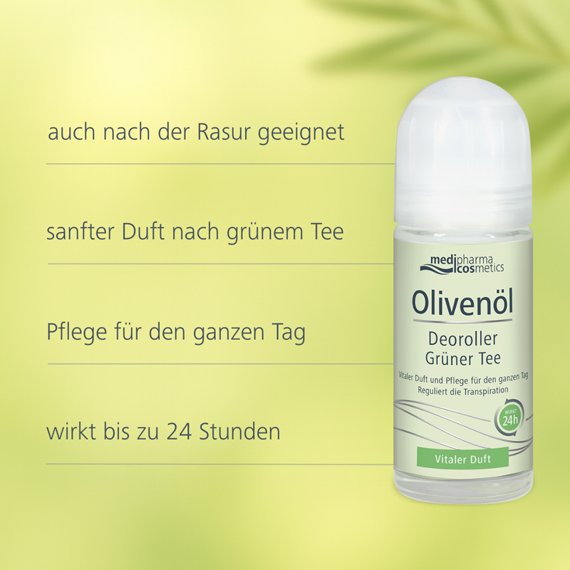 OLIVENÖL Deoroller grüner Tee 50 ml