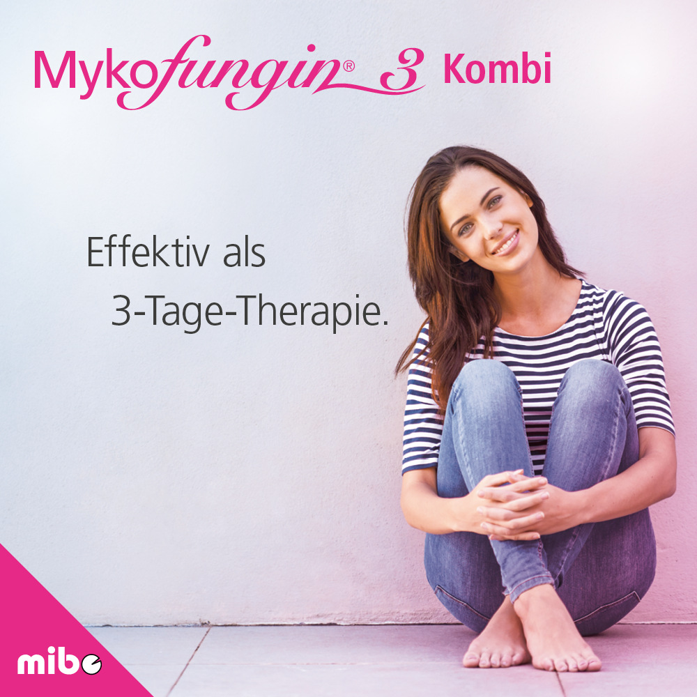 Mykofungin 3 Kombi 200mg Vaginaltabletten+ 10mg/g Creme 1 Packung Kombipackung