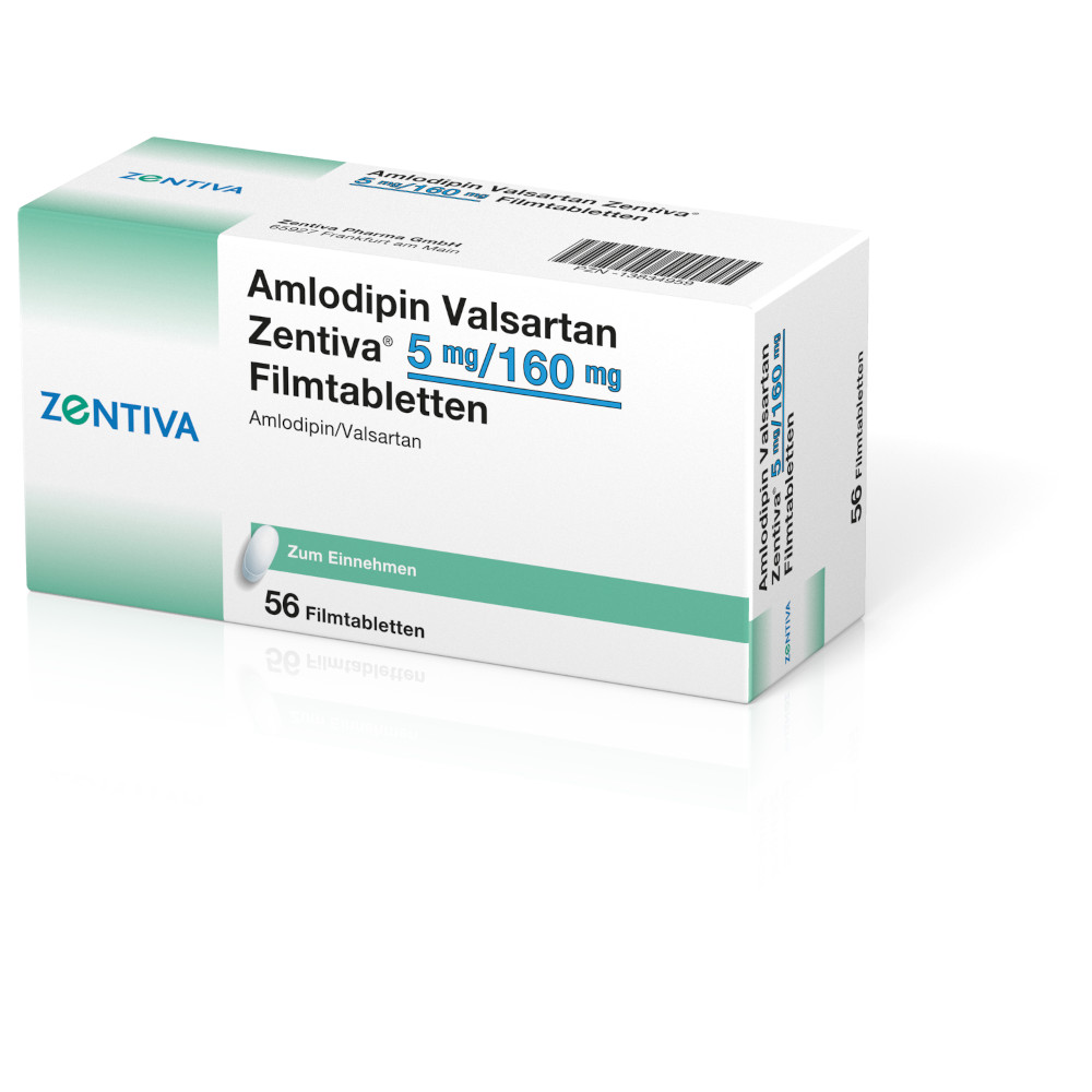 Amlodipin Valsartan Zentiva 5 mg/160 mg Filmtabletten 56 St Filmtabletten