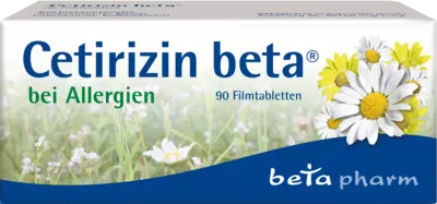 Cetirizin beta bei Allergien 90 St Filmtabletten