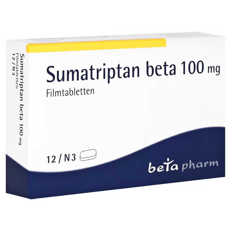 Sumatriptan beta 100mg 3 St Filmtabletten