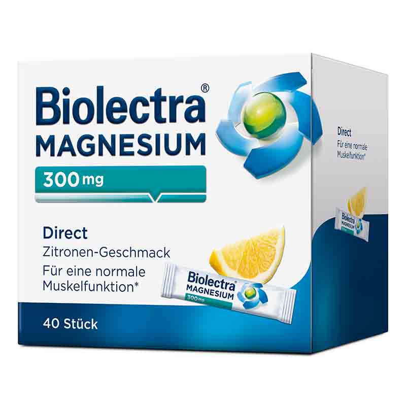 Biolectra MAGNESIUM 300mg Direct Zitrone  40 St Pellets