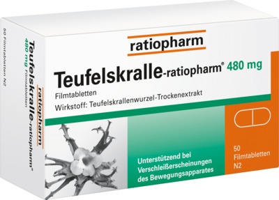 Teufelskralle-ratiopharm 480 mg 50 St Filmtabletten