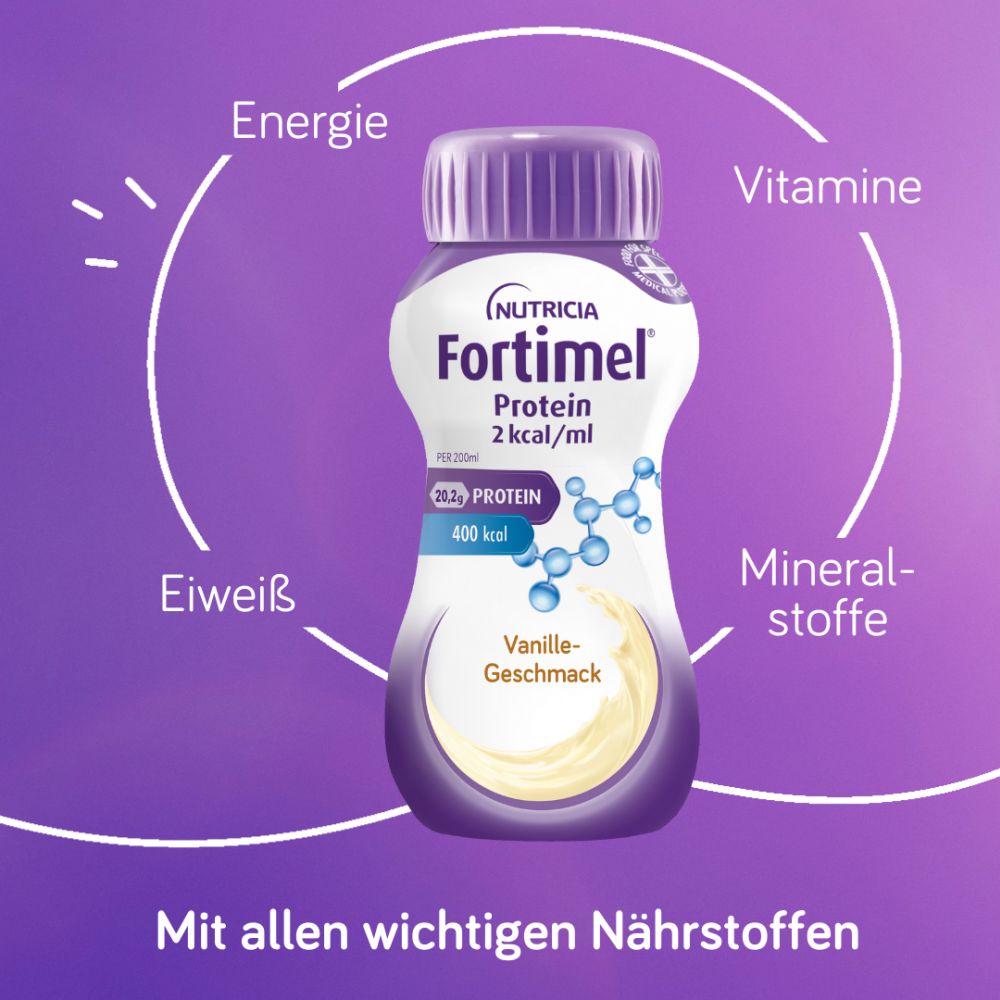 Fortimel Protein 2 kcal/ml Vanille-Geschmack 32X200 ml Flüssigkeit