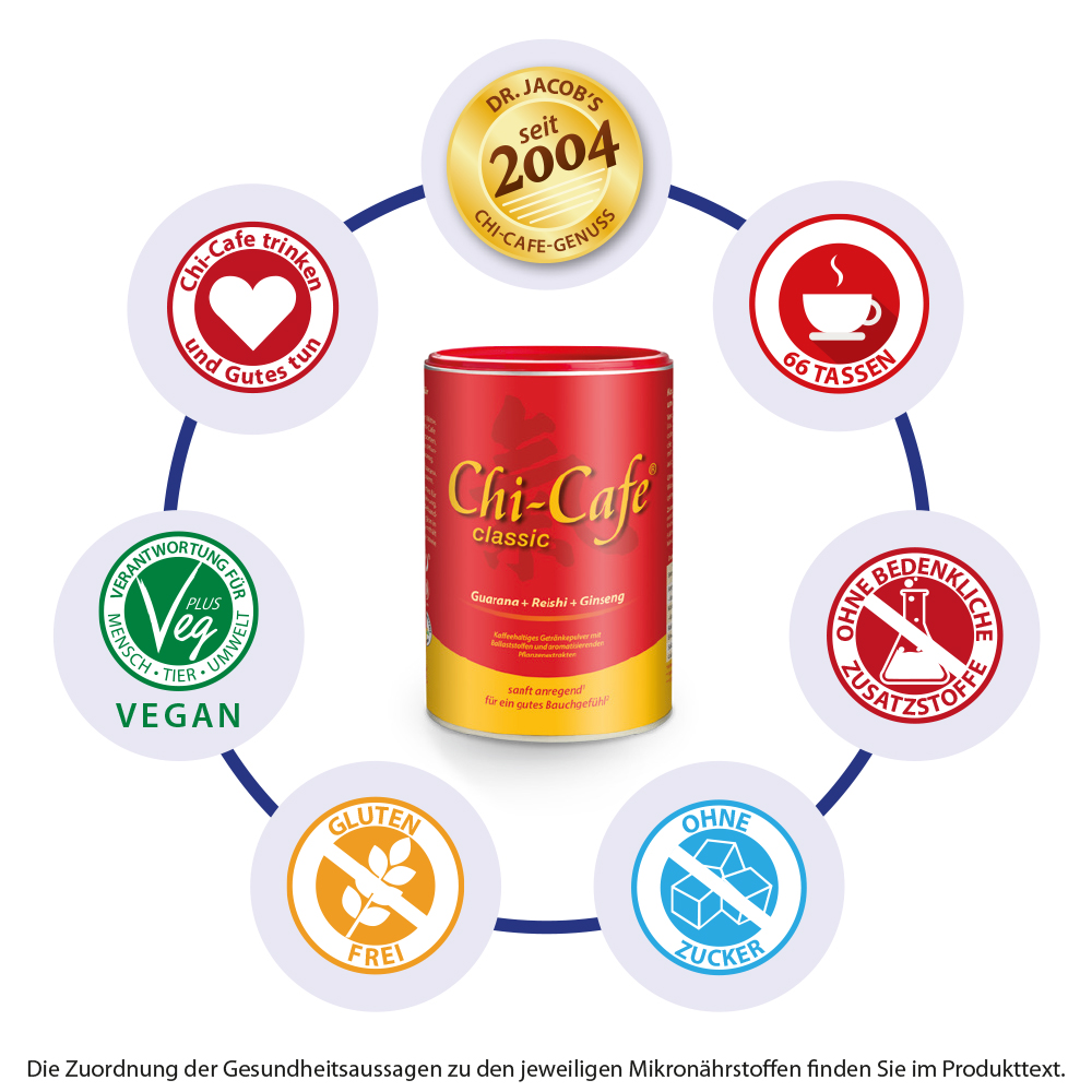 Chi-Cafe classic aromatischer Wellness Kaffee Guarana