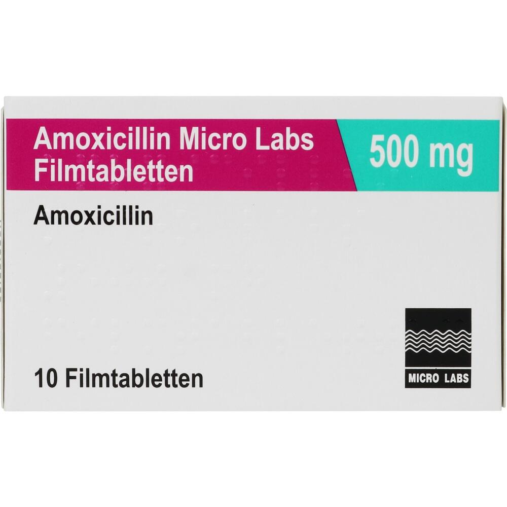 Amoxicillin Micro Labs 500mg 10 St Filmtabletten