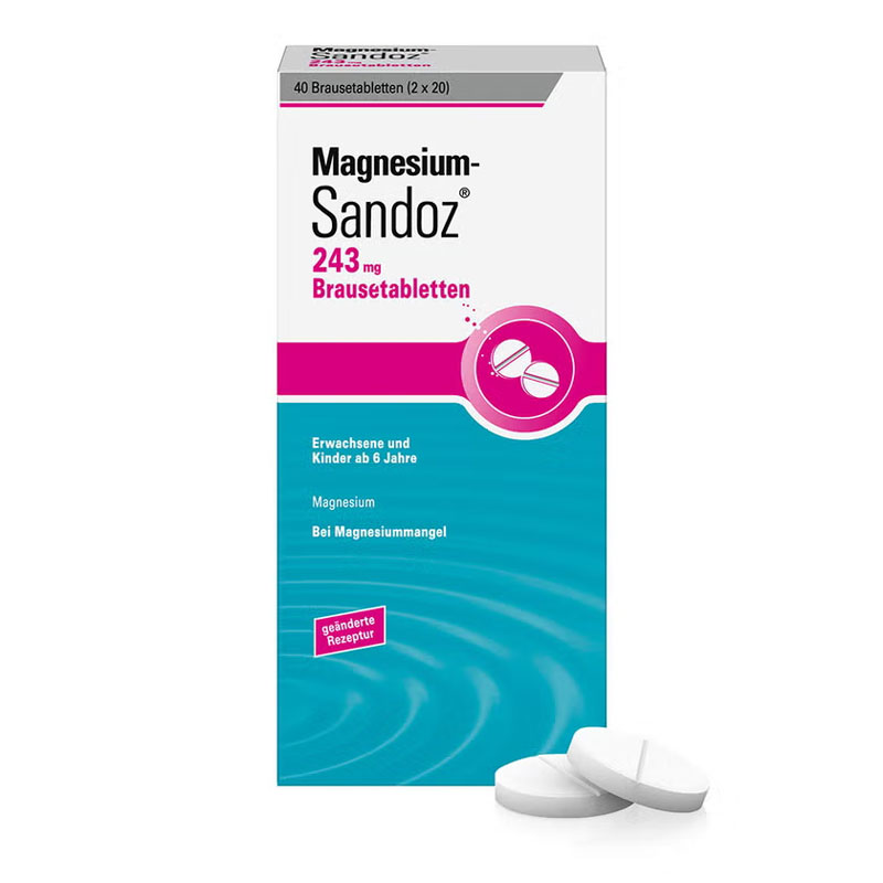 Magnesium-Sandoz 243 mg 40 St Brausetabletten
