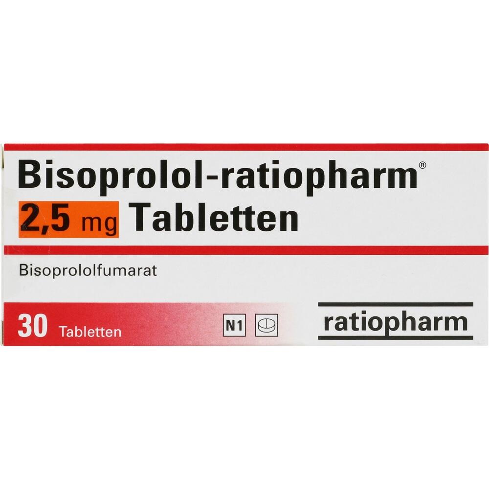 Bisoprolol-ratiopharm 2,5mg 30 St Tabletten