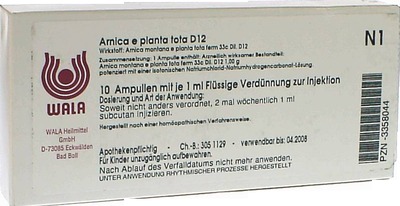 ARNICA E Planta tota D 12 Ampullen 10X1 ml Ampullen