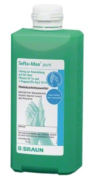 SOFTA MAN pure Händedesinfektionsmittel 1000 ml Lösung