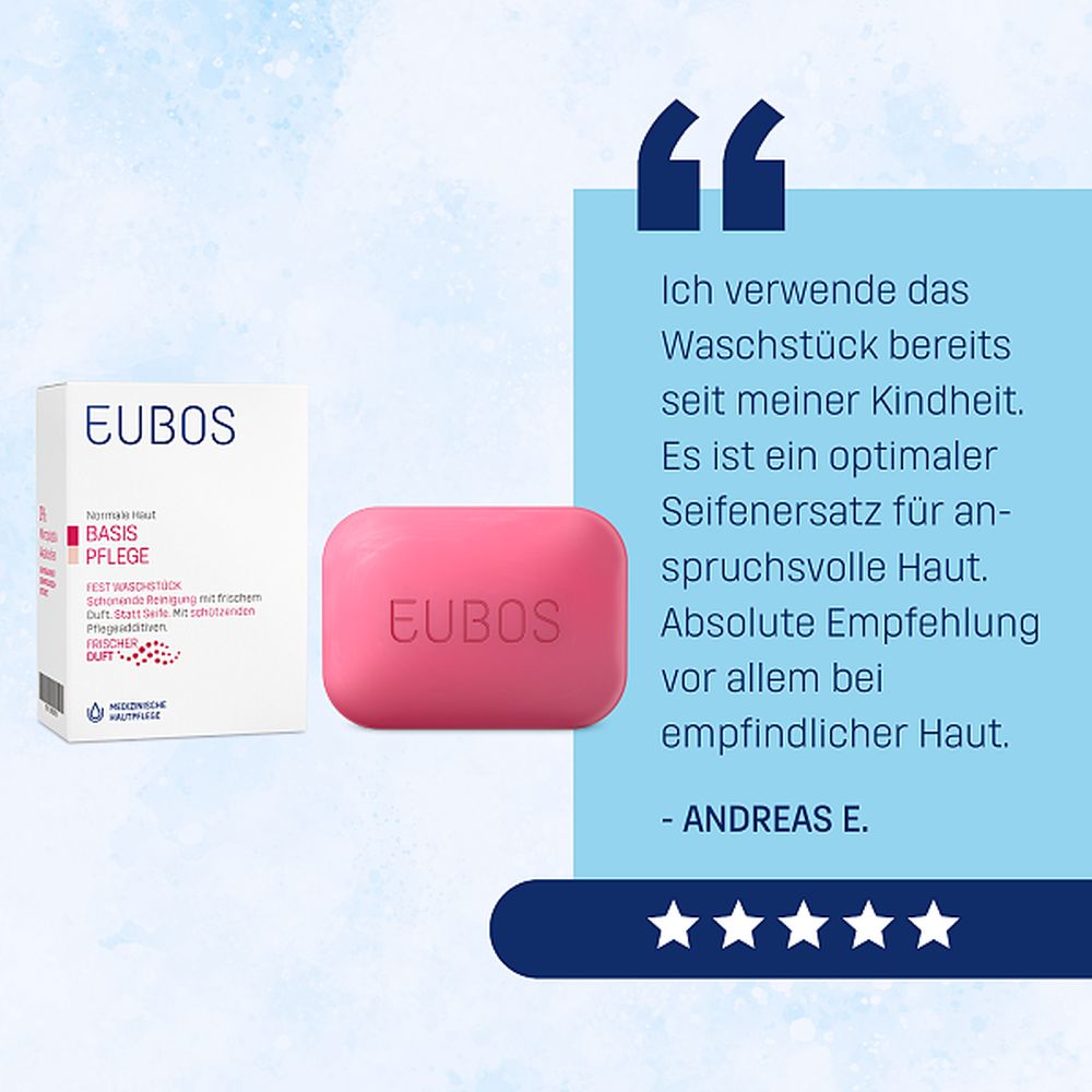 Eubos Seifenstück rot 125 g Seife