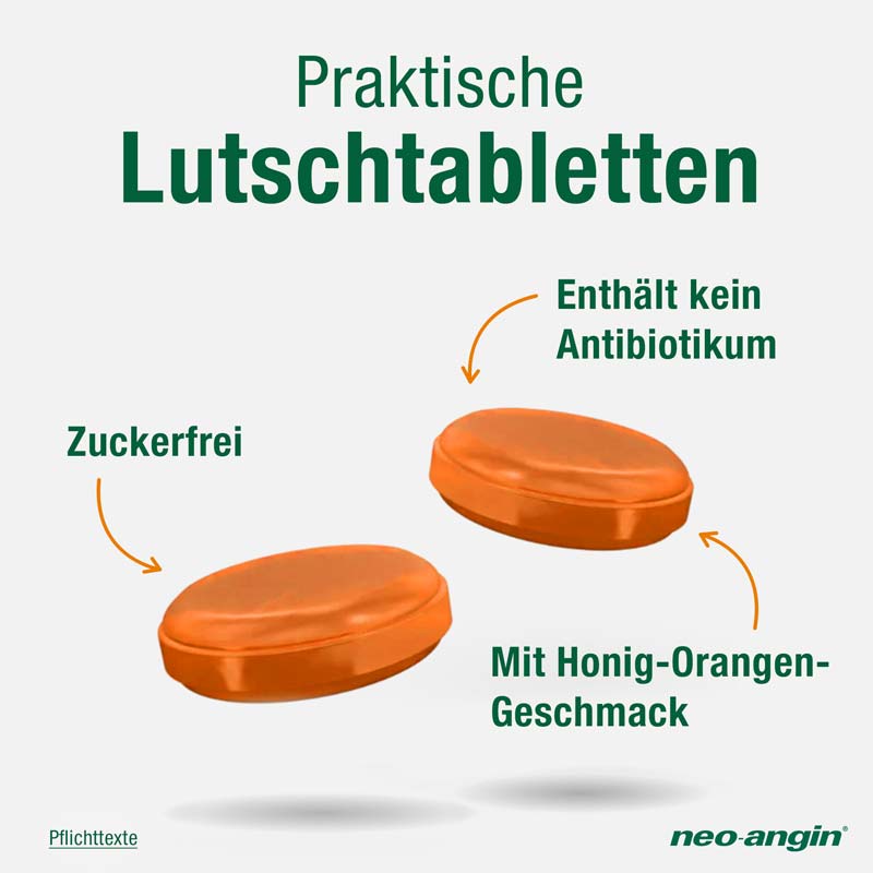 neo-angin BENZYDAMIN gegen AKUTE Halsschmerzen 20 St Lutschtabletten