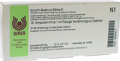 Iscucin Quercus Stärke D Ampullen 10X1 ml Ampullen