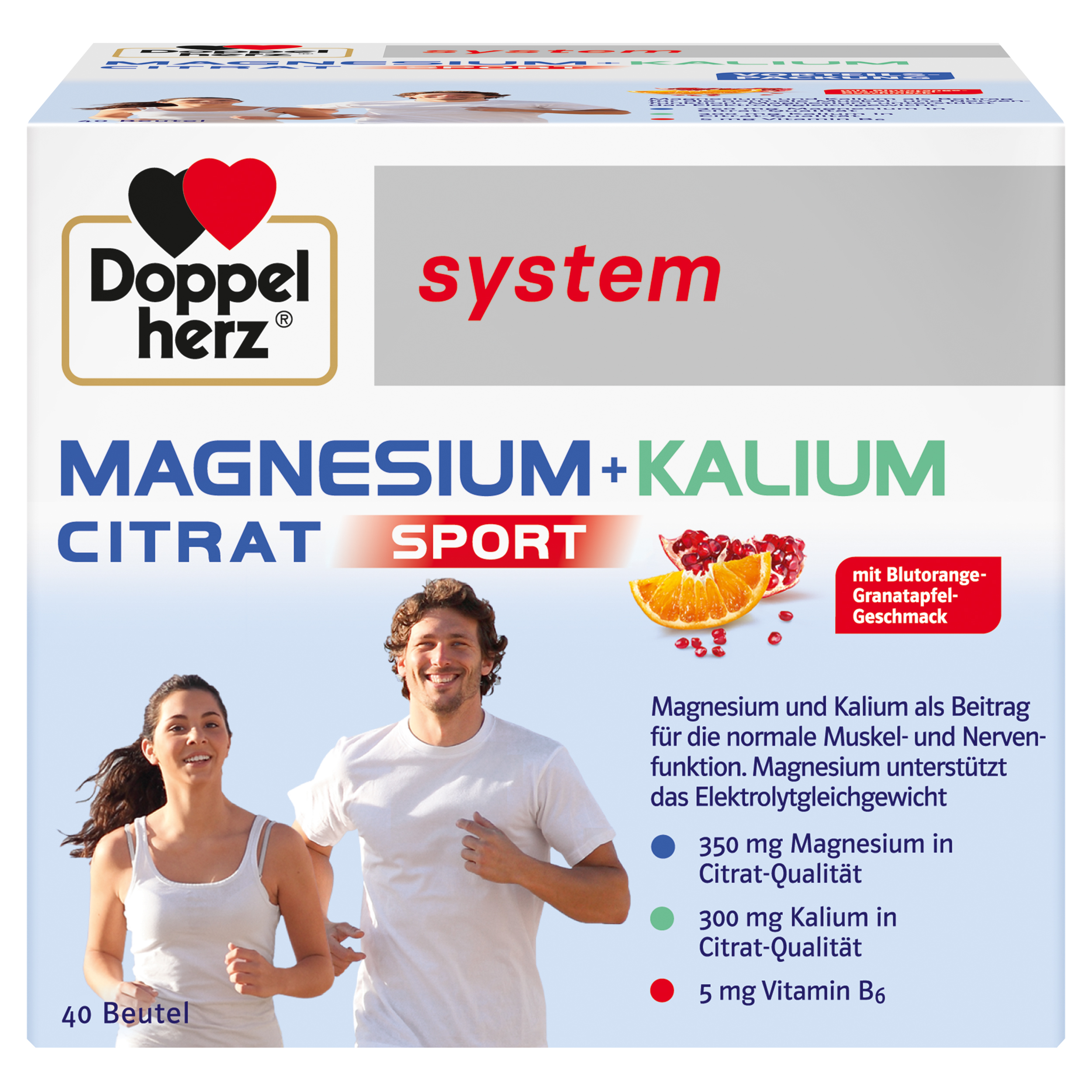 Doppelherz system MAGNESIUM + KALIUM CITRAT 40 St Granulat