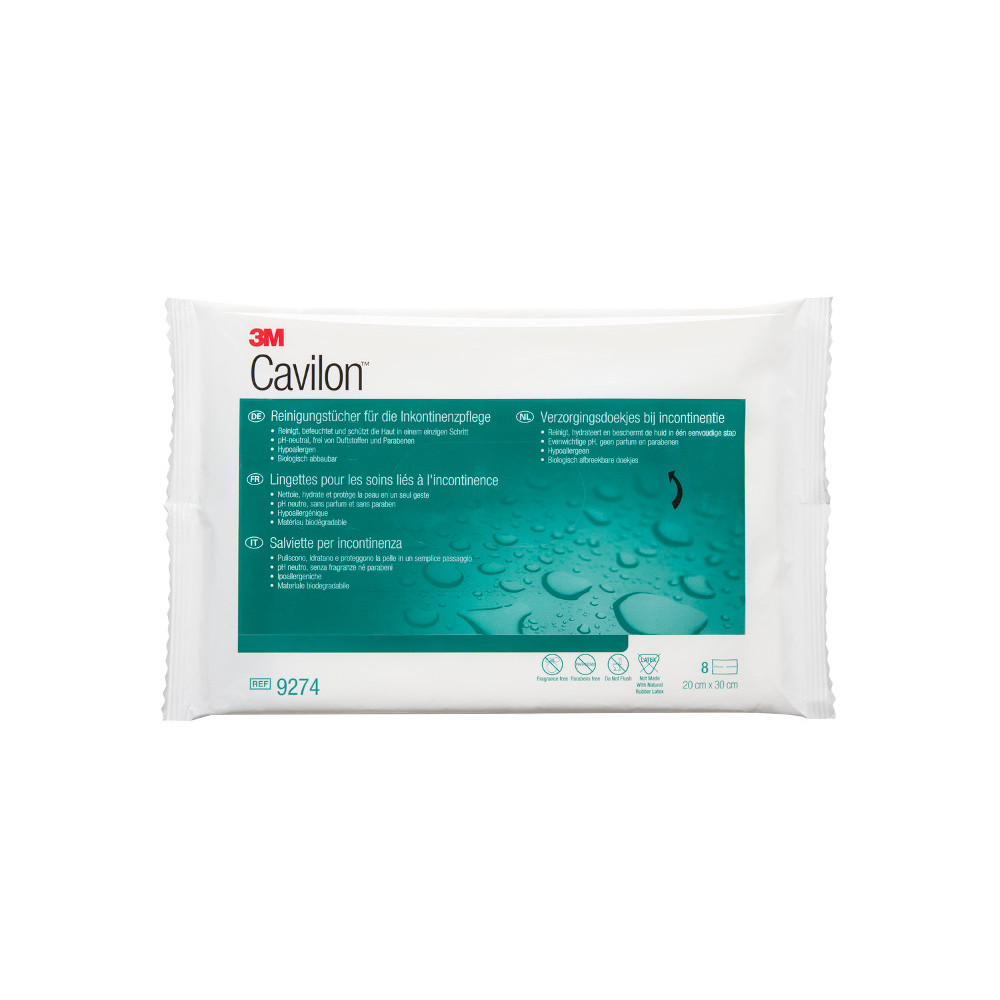 CAVILON 3M Reinigungstuch f.Inkontinenzpflege 9274 8 St Tücher