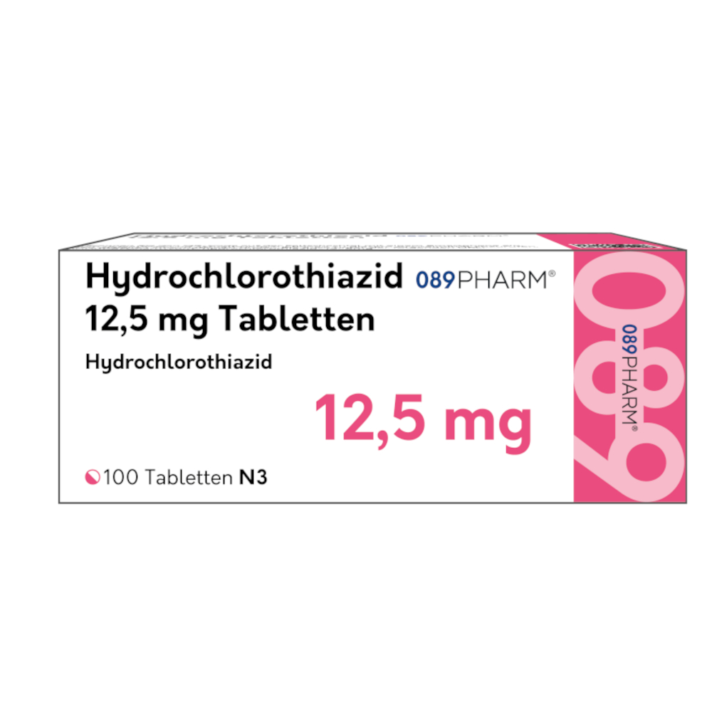 Hydrochlorothiazid 089PHARM 12,5 mg 100 St Tabletten
