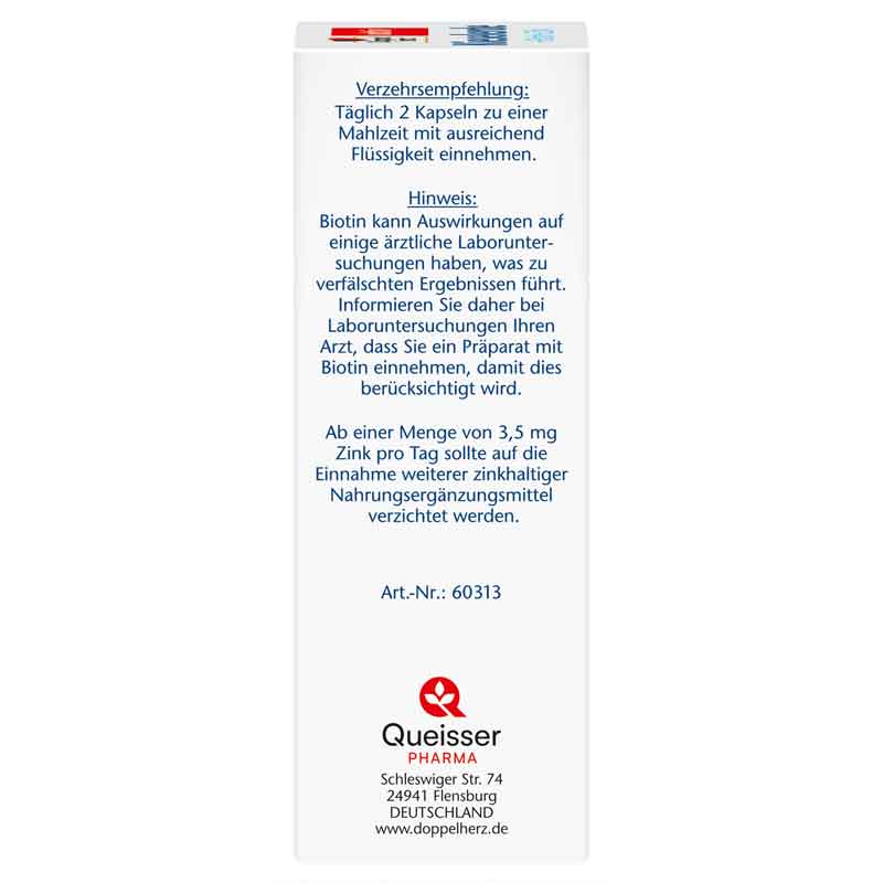 Doppelherz aktiv Kieselerde + Biotin + Zink 40 St Kapseln
