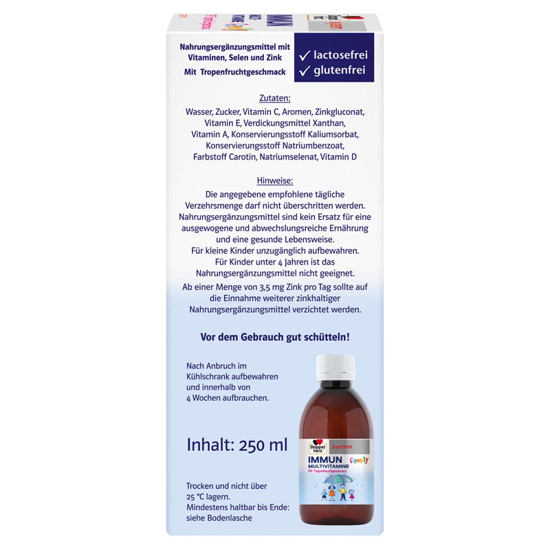 Doppelherz system IMMUN MULTIVITAMINE family 250 ml Flüssigkeit zum Einnehmen