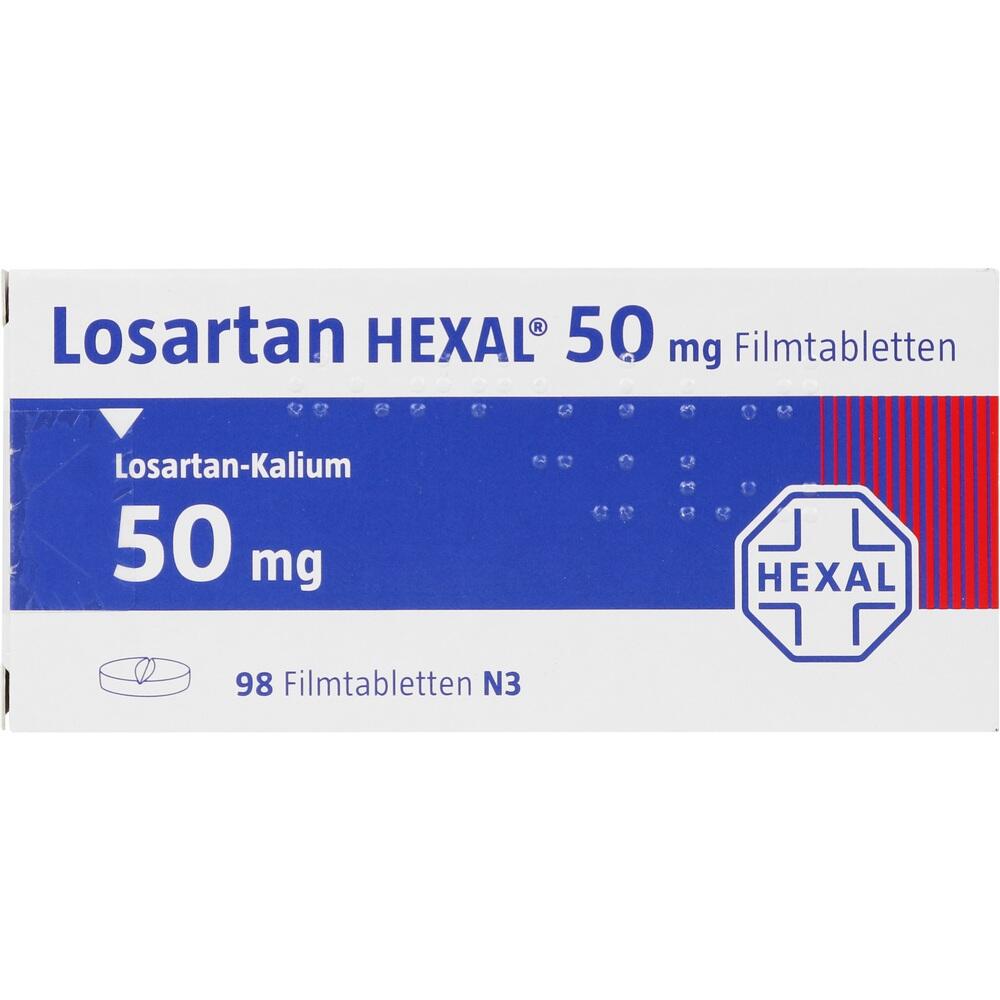 Losartan HEXAL 50mg 98 St Filmtabletten