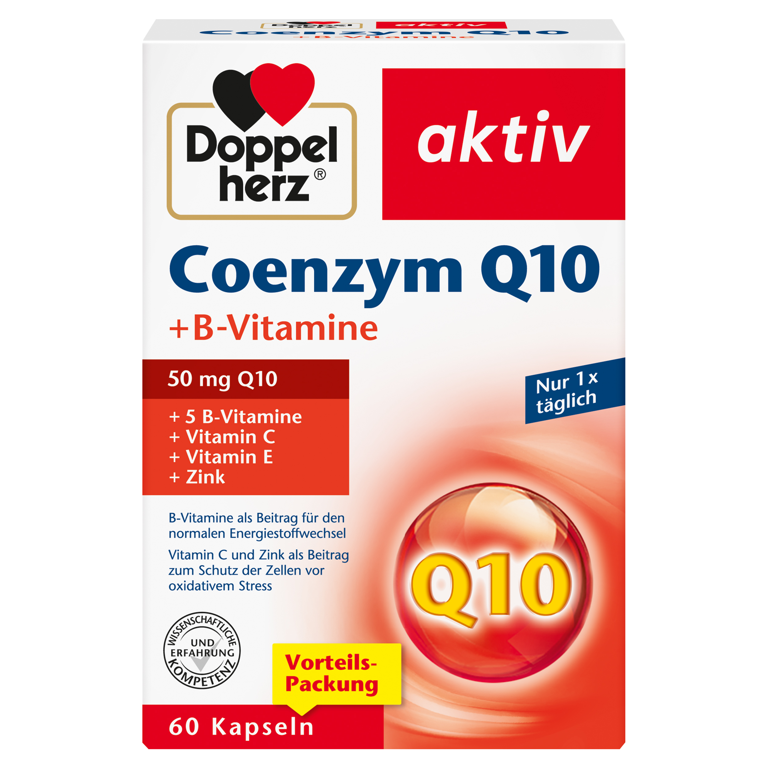 Doppelherz aktiv Coenzym Q10+B Vitamine 60 St Kapseln