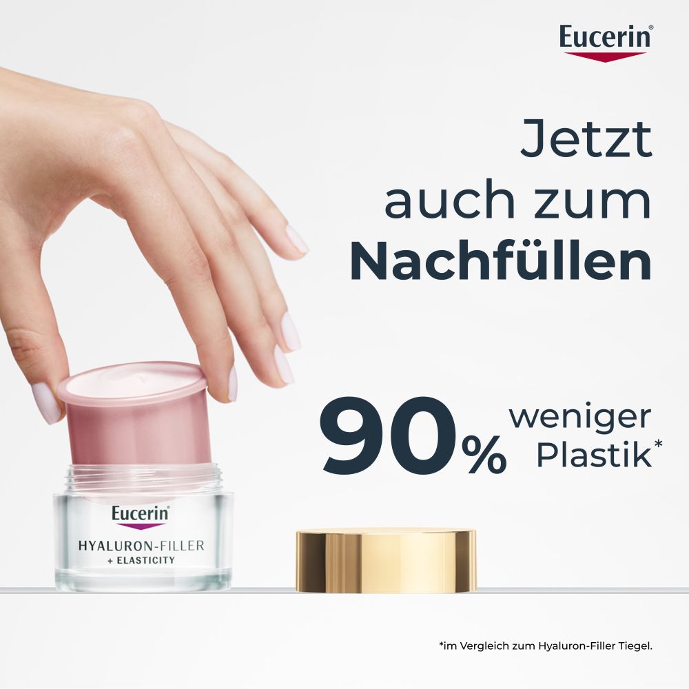 Eucerin HYALURON FILLER + ELASTICITY ROSÉ Tag LSF 30 Nachfüllpack 50 ml Creme