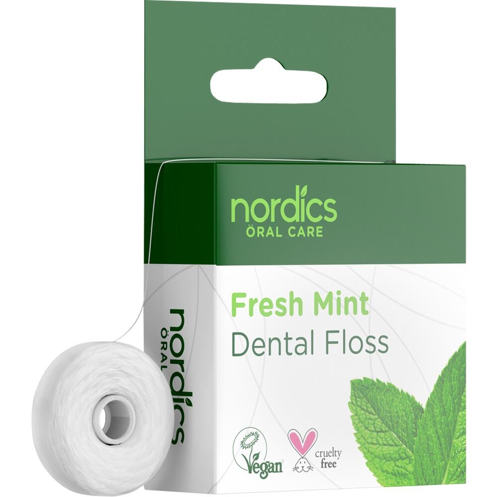 Öko Zahnseide aus Maisstärke frische Minze Nordics 1 St