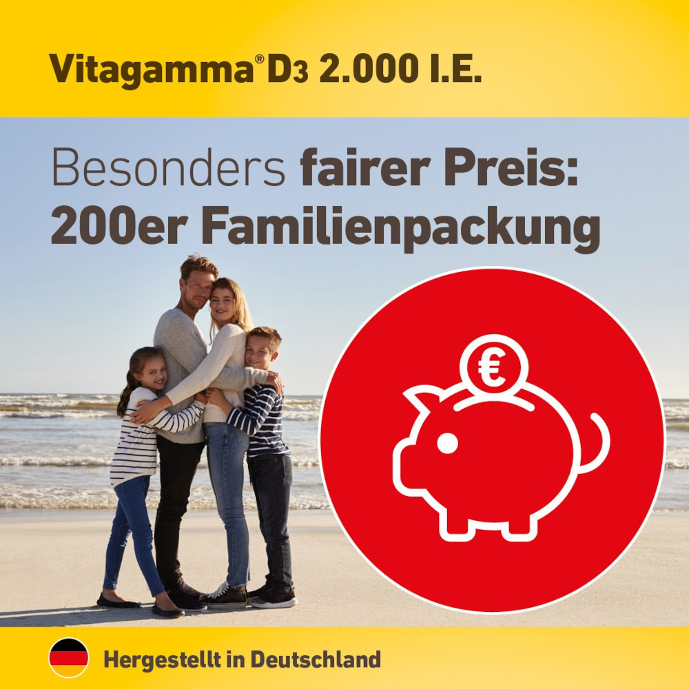Vitagamma D3 2.000 I.E.  200 St Tabletten