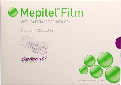 MEPITEL Film Folienverband 6x7 cm 10 St Verband