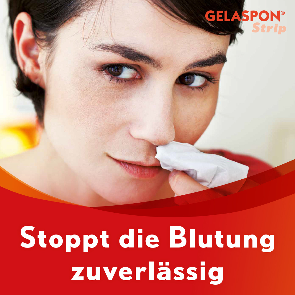 Gelaspon Strip zur Blutstillung und Wundversorgung 4 St Streifen