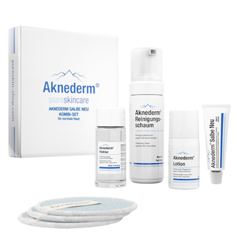 Aknederm Salbe Neu Kombiset für normale Haut 1 Packung Kombipackung