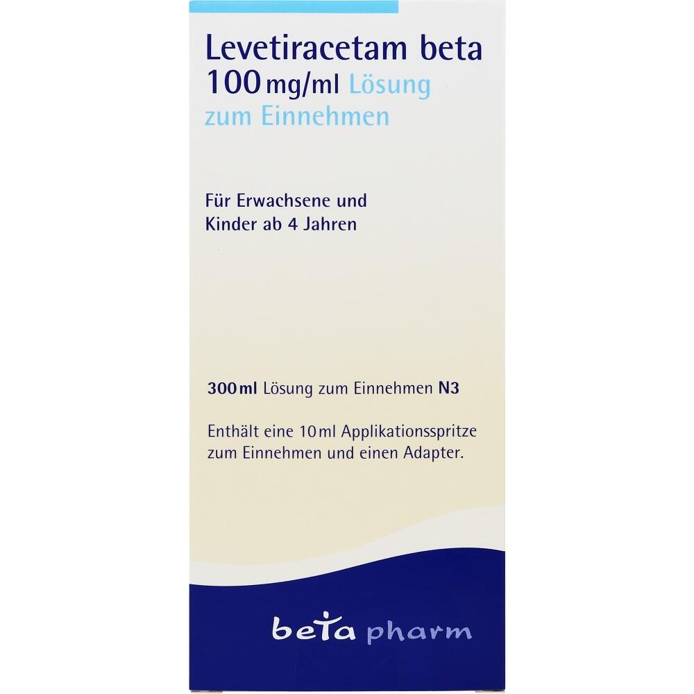 Levetiracetam beta 100 mg/ml 300 ml Lösung zum Einnehmen