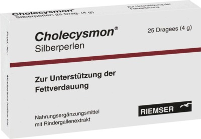 CHOLECYSMON Silberperlen 100 St Dragees
