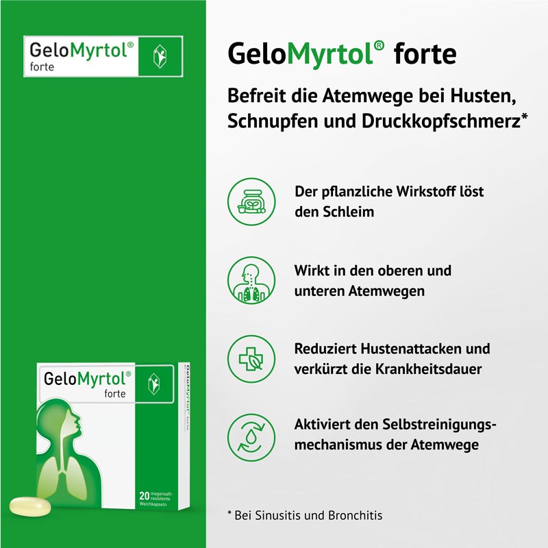 GeloMyrtol forte  20 St Magensaftresistente Weichkapseln