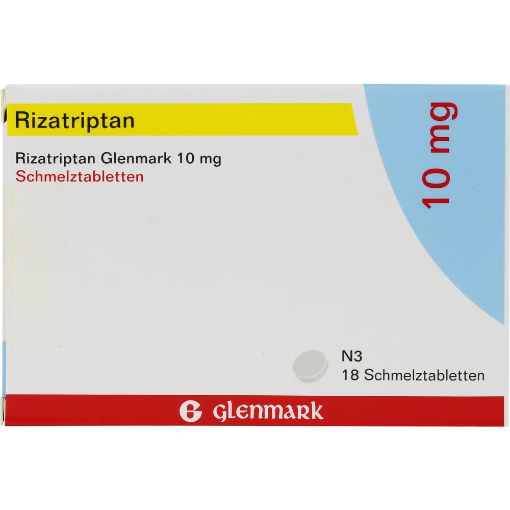 Rizatriptan Glenmark 10mg 18 St Schmelztabletten