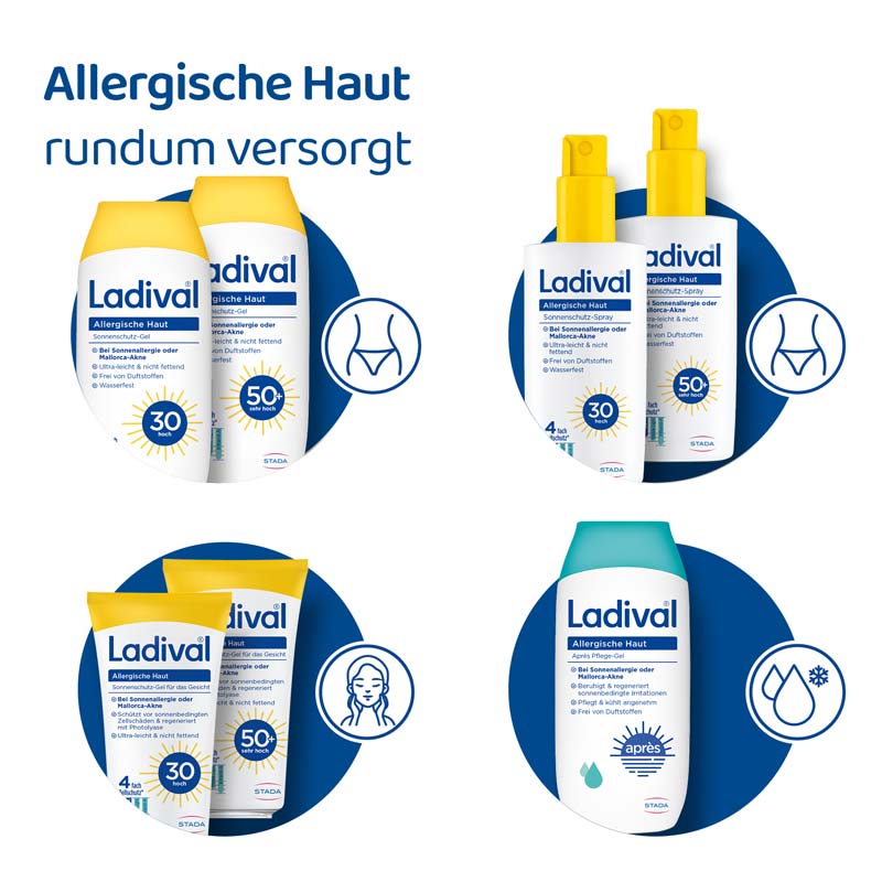 Ladival Allergische Haut Sonnenschutz-Gel LSF 50+ 200 ml Gel