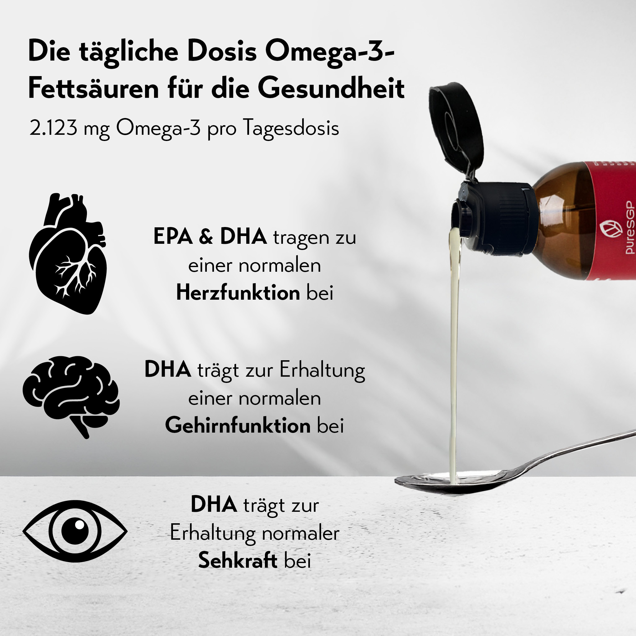 pureSGP OMEGA-3ÖL FORTE 100 ml Tropfen